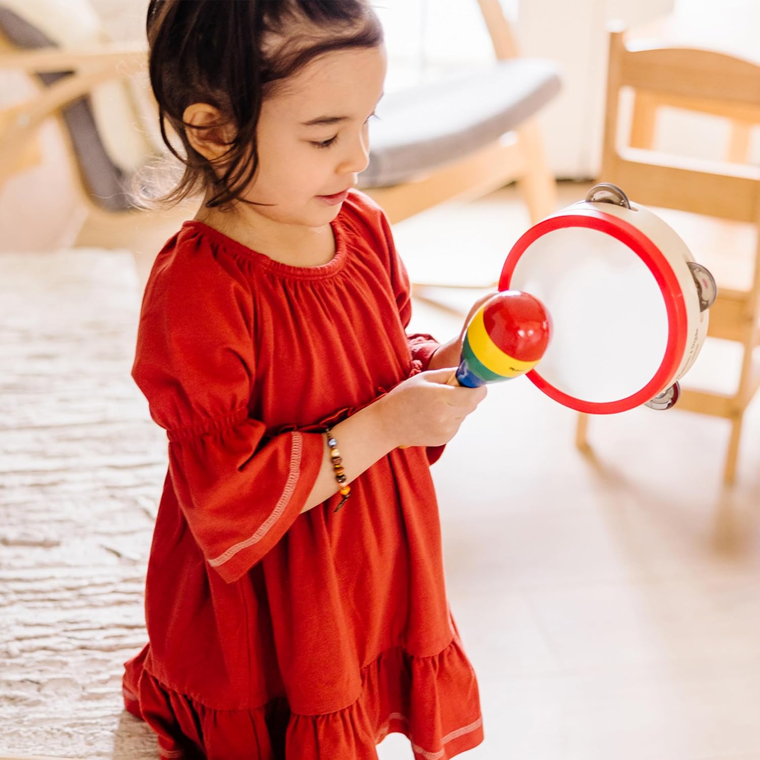 Band-in-a-Box Clap! Clang! Tap! – 10-Piece Musical Instrument Set for Kids Early Learning & Rhythm Development