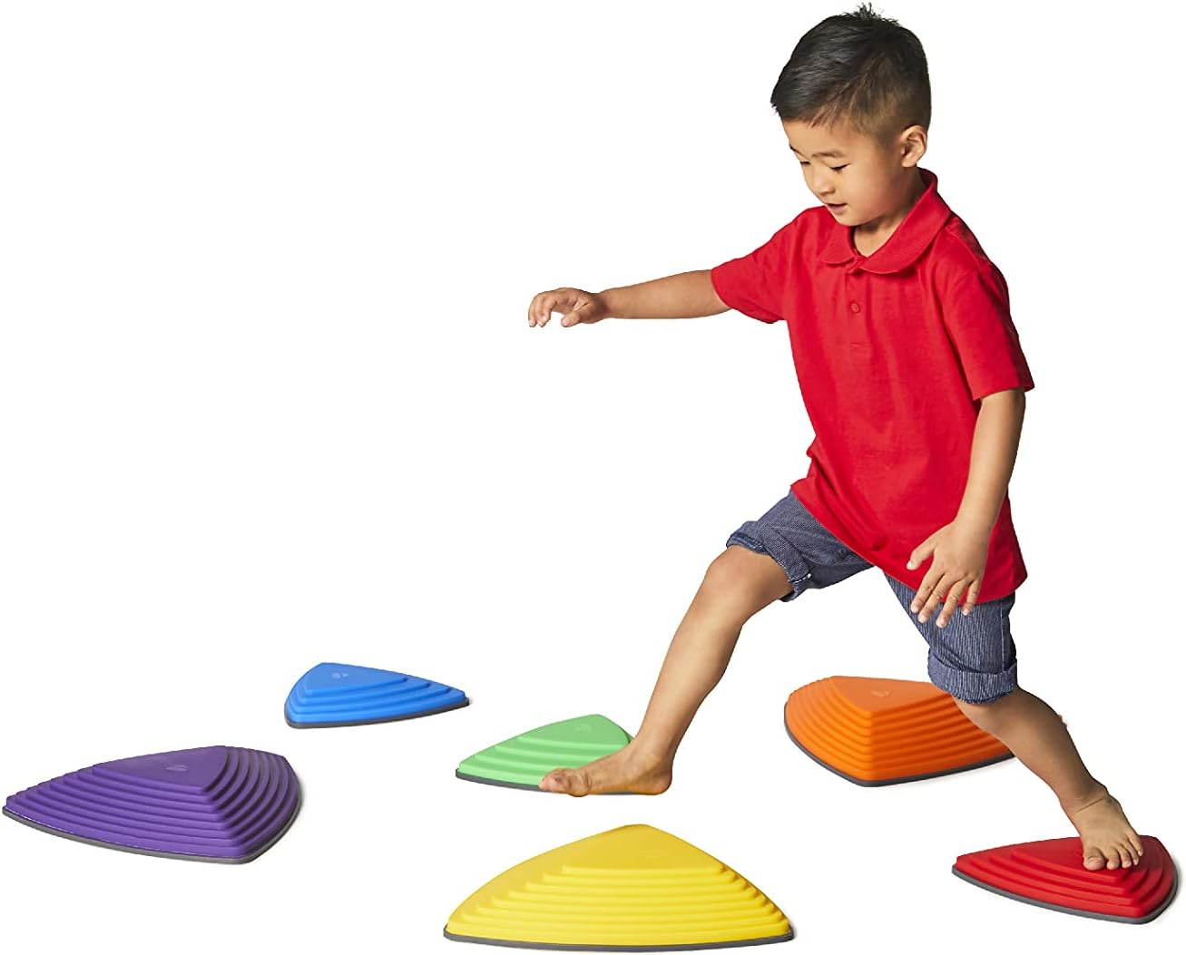 Toddler Balance Stepping Stones – Montessori Sensory Balance Stepping Stones for Kids & Early Development Play