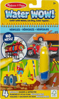 Water Wow! Mess-Free Coloring Book – Reusable Water-Reveal Activity Pad for Kids (Vehicles Theme)