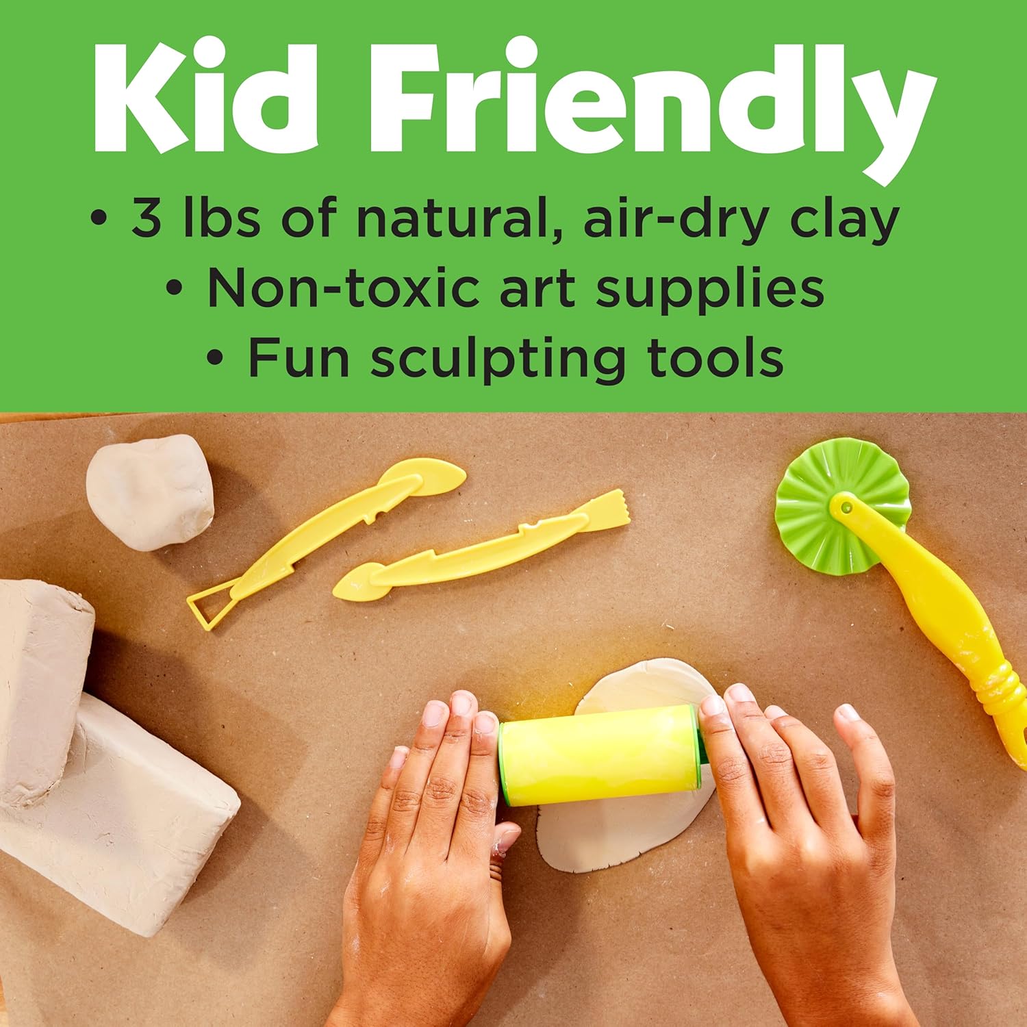 Pottery Studio Child Art Activity Kit – Creative Clay Modeling Set for Kids