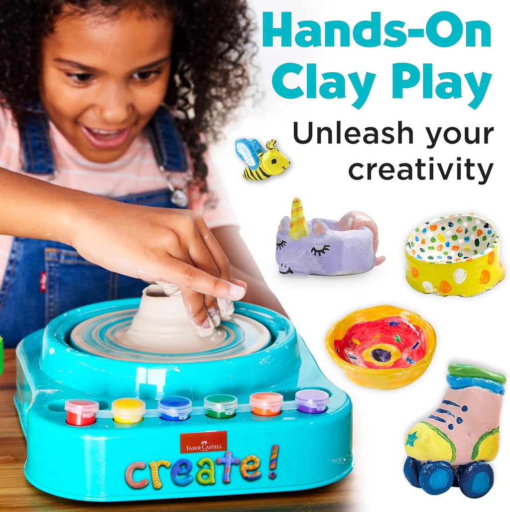 Pottery Studio Child Art Activity Kit – Creative Clay Modeling Set for Kids