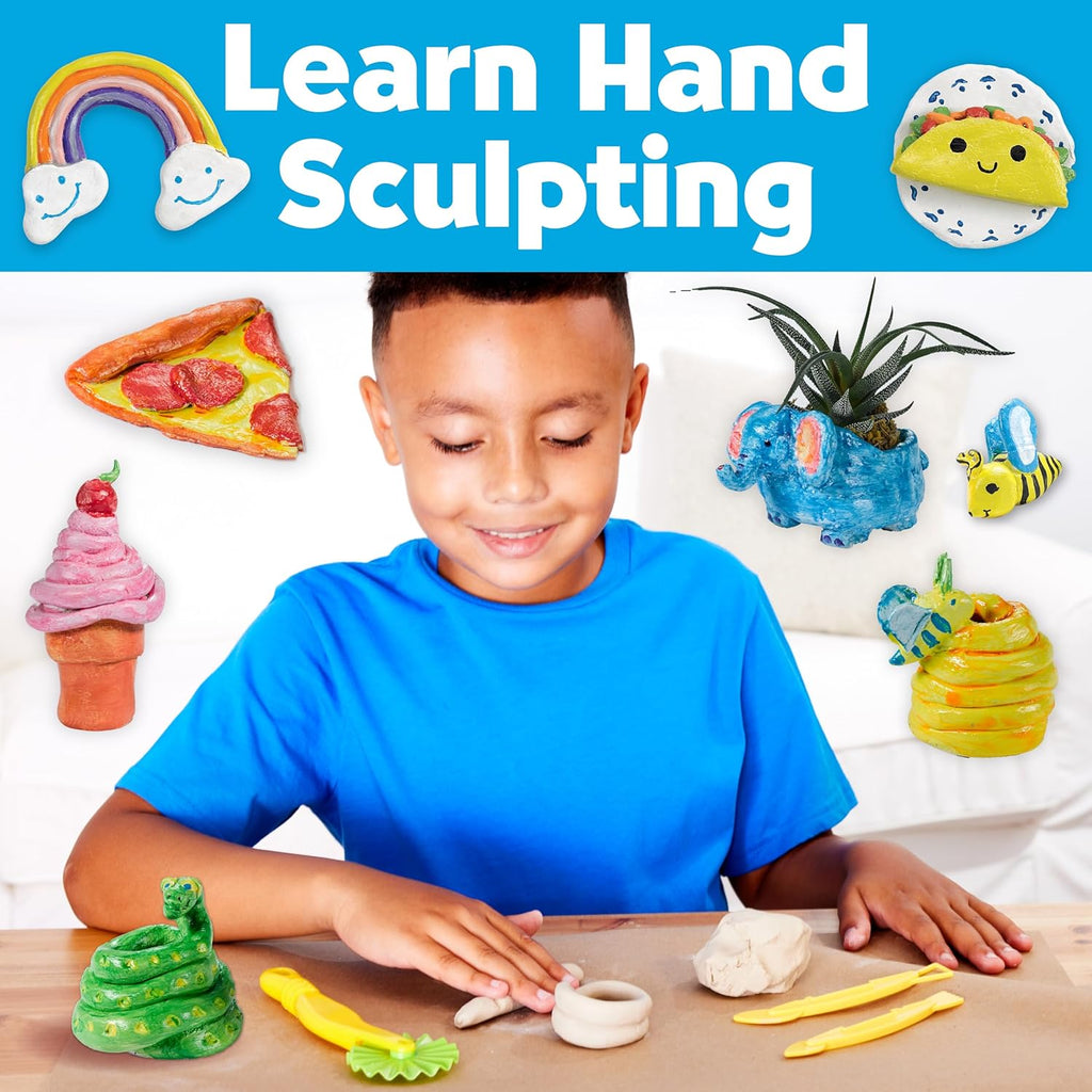 Pottery Studio Child Art Activity Kit – Creative Clay Modeling Set for Kids