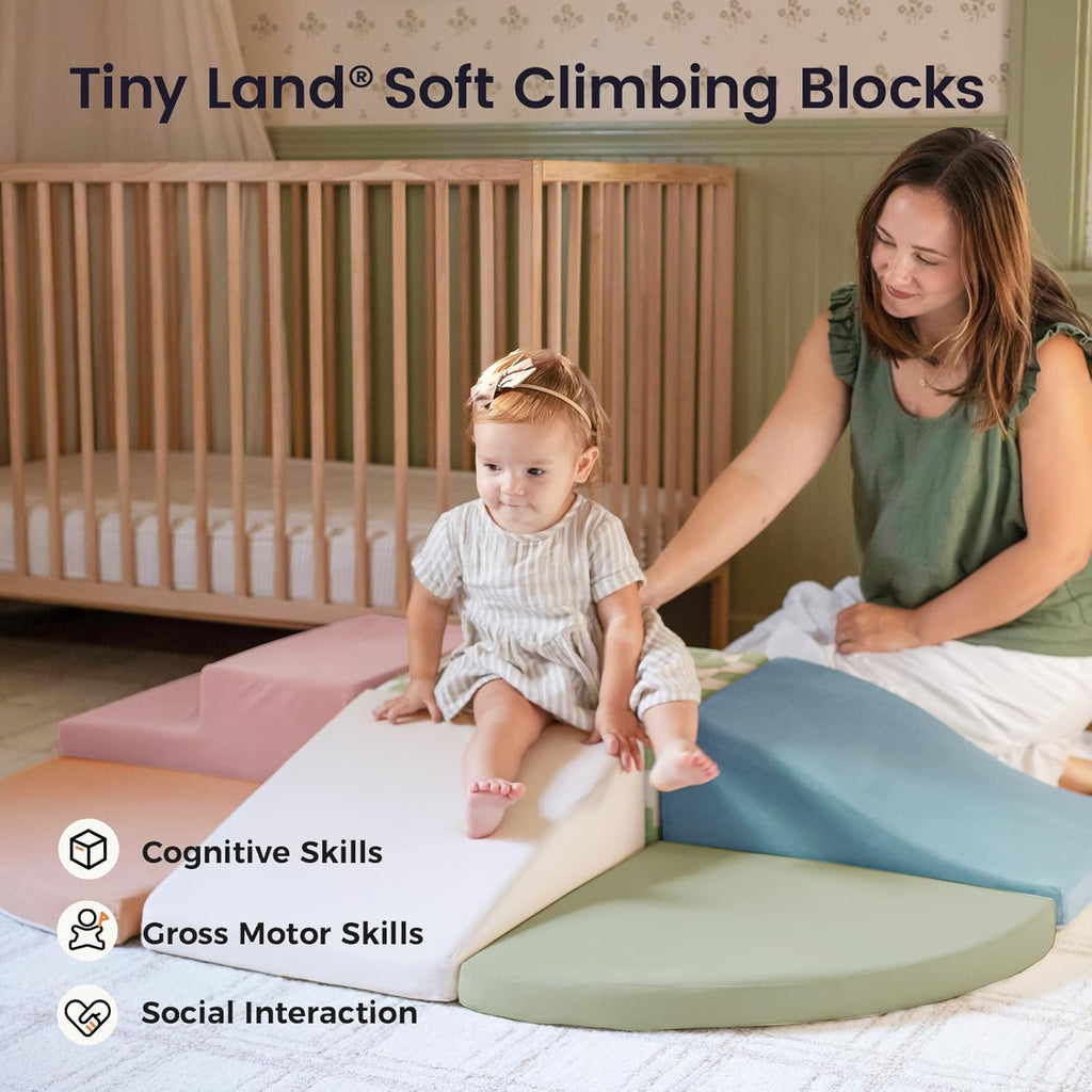 Soft Foam Climbing Blocks for Toddlers – 6-Piece Indoor Soft Play Set for Crawling, Climbing, Balance & Motor Skill Development