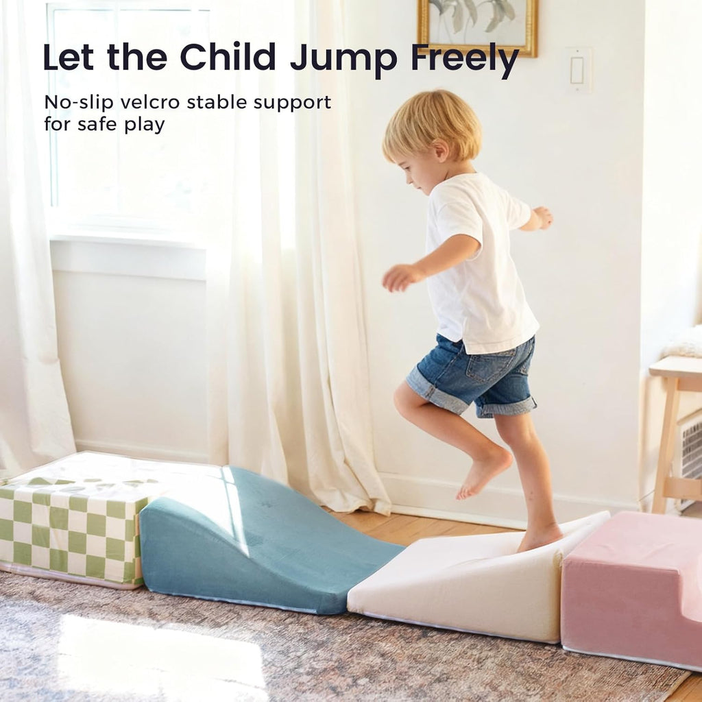 Soft Foam Climbing Blocks for Toddlers – 6-Piece Indoor Soft Play Set for Crawling, Climbing, Balance & Motor Skill Development