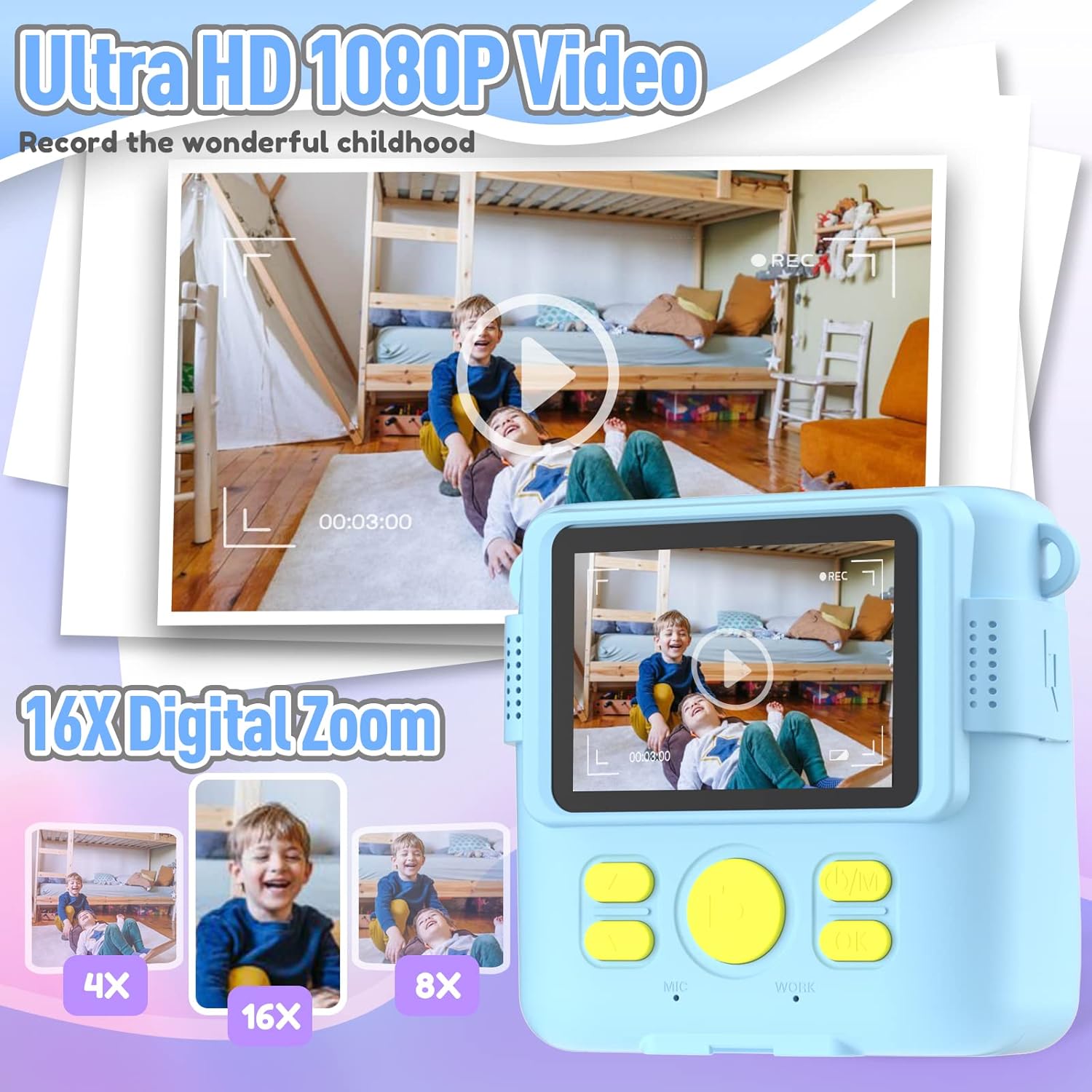 Kids Instant Print Camera – Digital Camera with Instant Photo Printing for Children