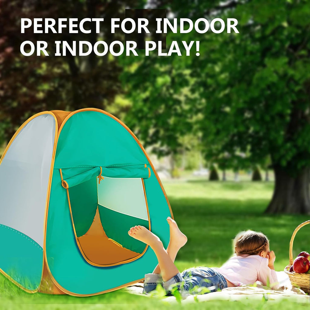 Kids Pop-Up Play Tent – Portable Indoor & Outdoor Playhouse for Imaginative Play, Reading & Adventure