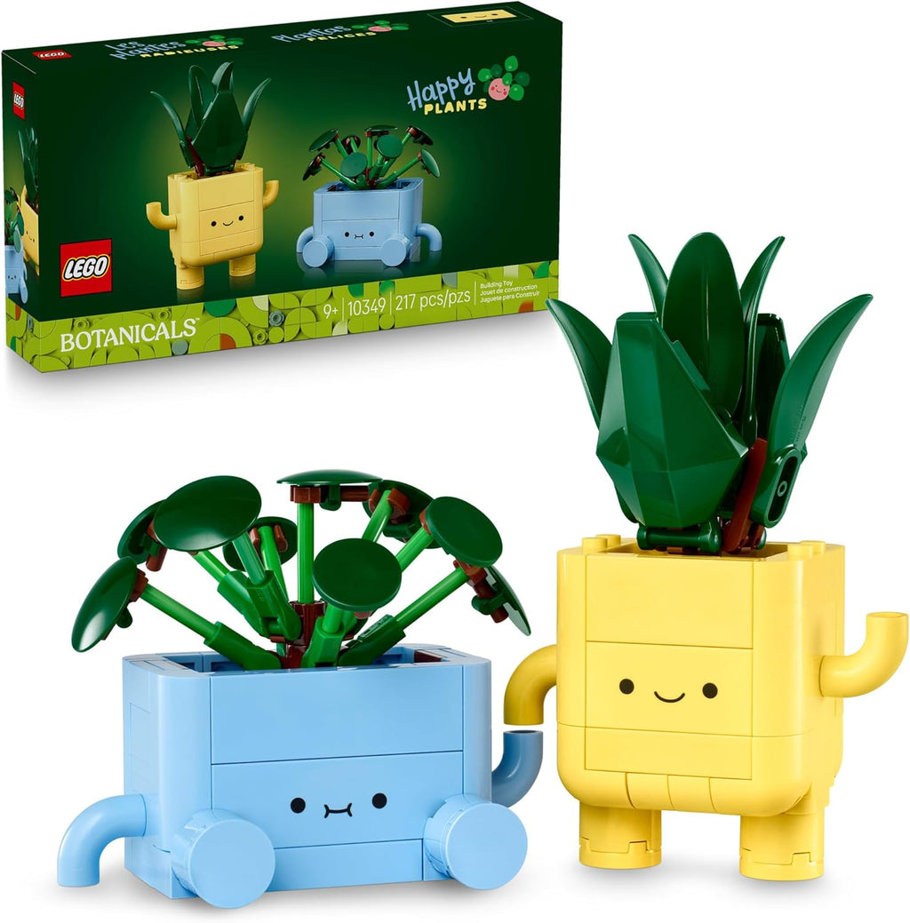 LEGO Botanicals Happy Plants Building Toy for Kids – Creative Plant Building Set