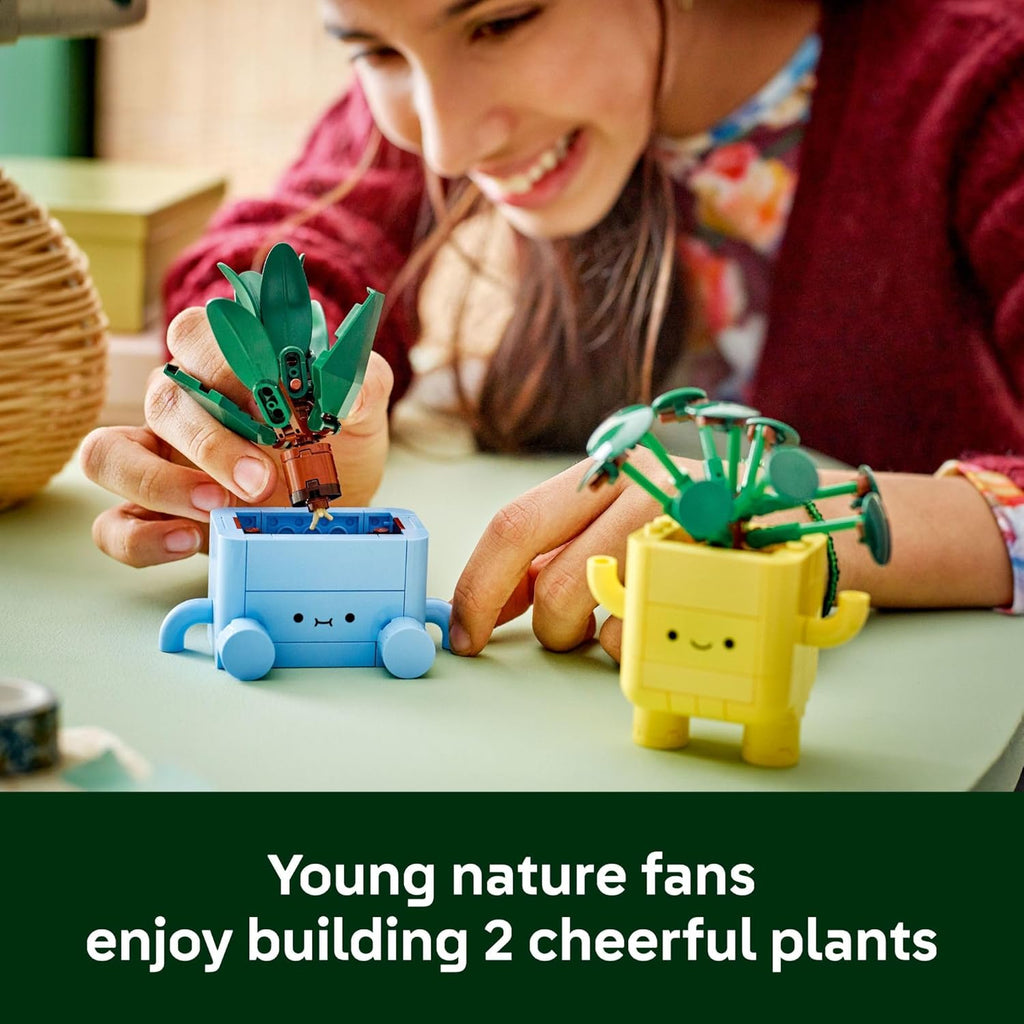 LEGO Botanicals Happy Plants Building Toy for Kids – Creative Plant Building Set