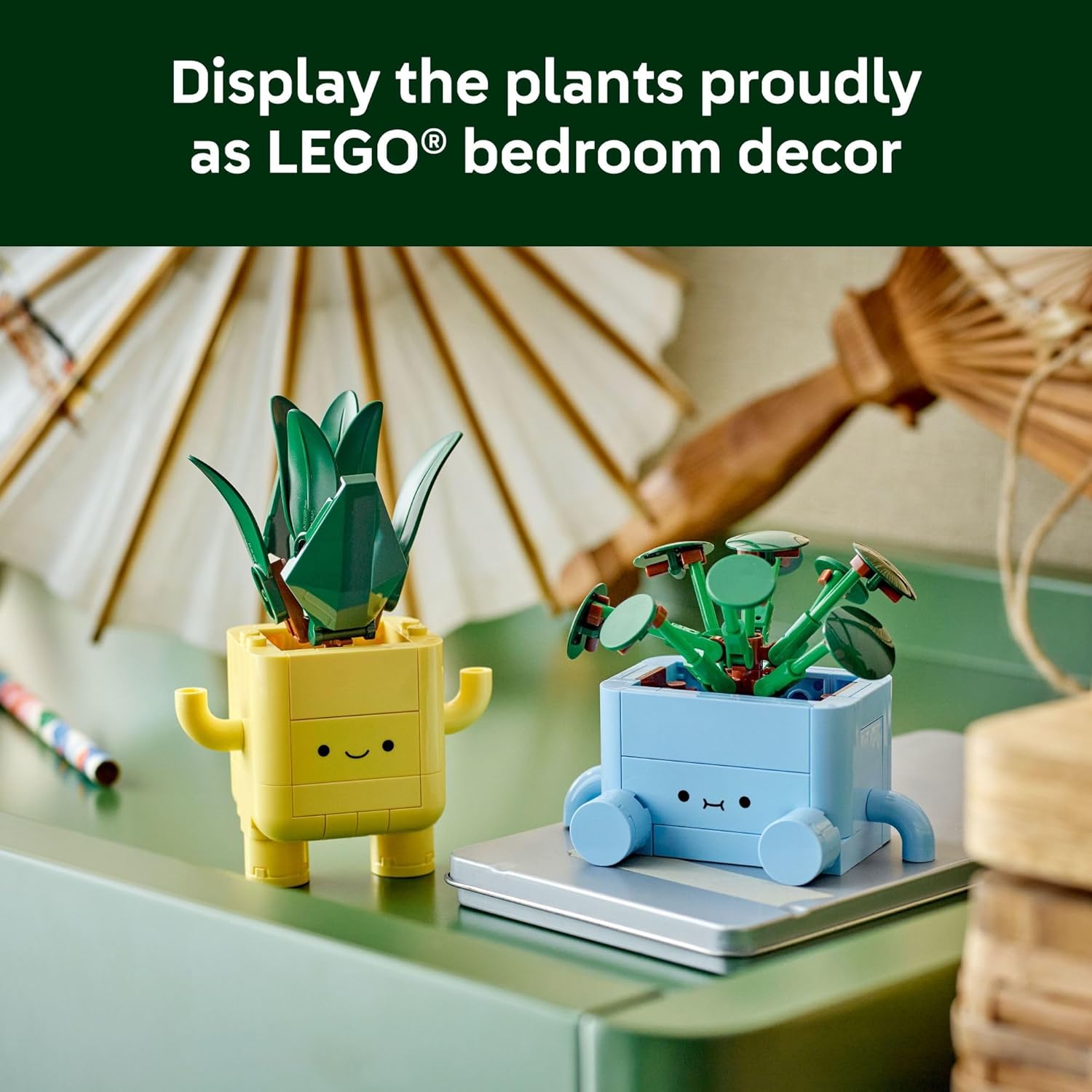 LEGO Botanicals Happy Plants Building Toy for Kids – Creative Plant Building Set