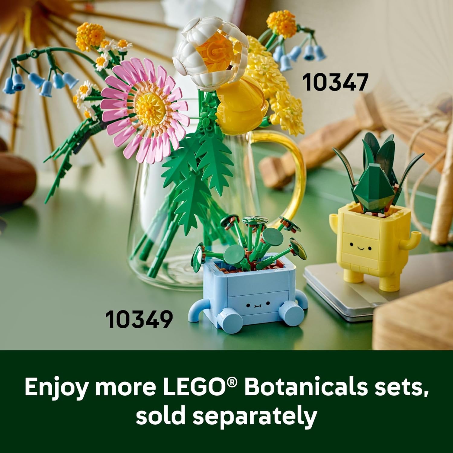 LEGO Botanicals Happy Plants Building Toy for Kids – Creative Plant Building Set