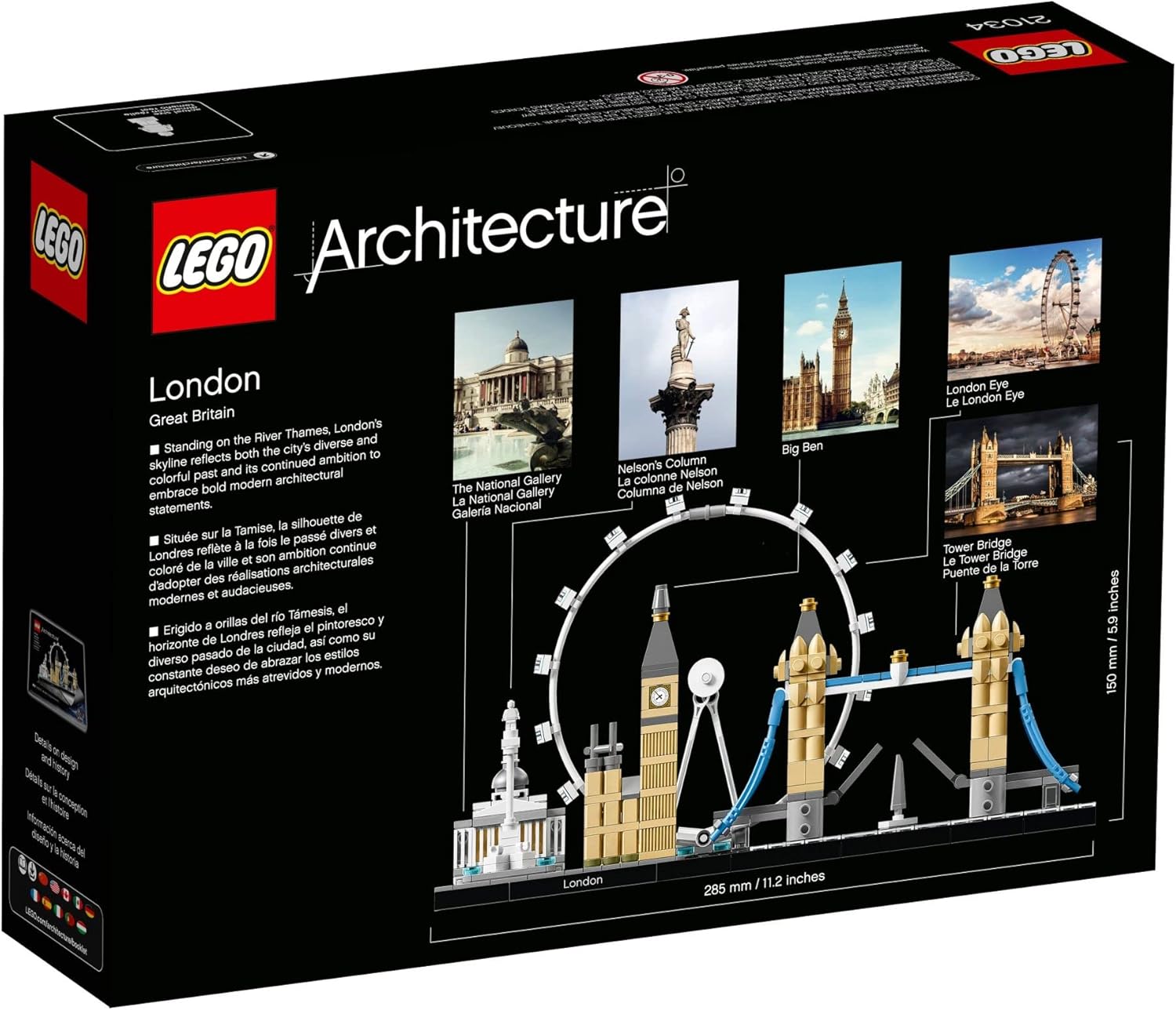 LEGO Architecture London Skyline Collection Building Set – Famous City Landmark Model Kit