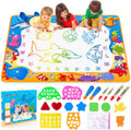 Water Doodle Mat for Kids – Reusable Aqua Drawing & Writing Magic Coloring Mat for Toddlers, Mess-Free Educational Learning Toy