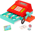 Kids Cash Register with Scanner – Pretend Play Supermarket Checkout Toy with Calculator, Scanner & Play Money for Imaginative Role Play Fun
