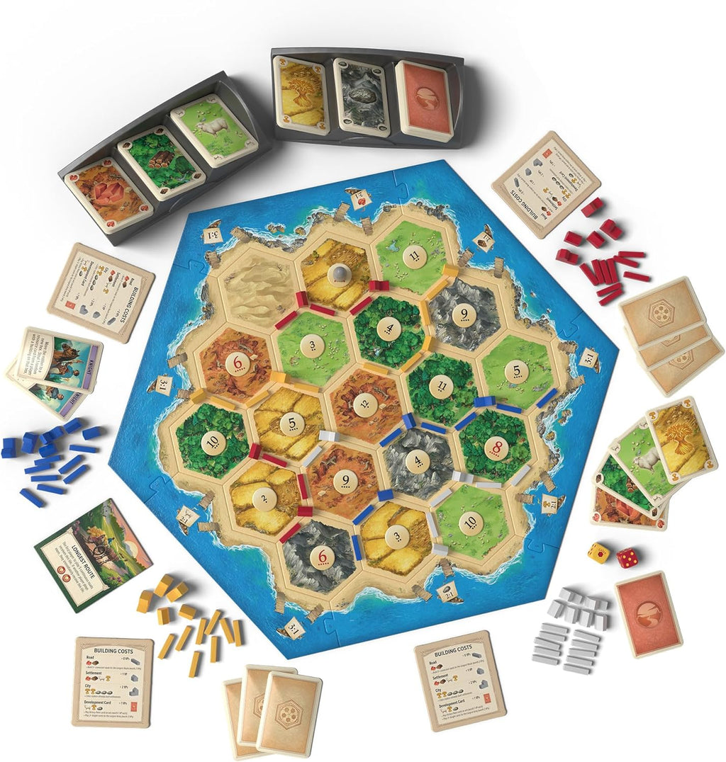 CATAN 6th Edition Family Strategy Board Game – Trade, Build & Settle Adventure Game