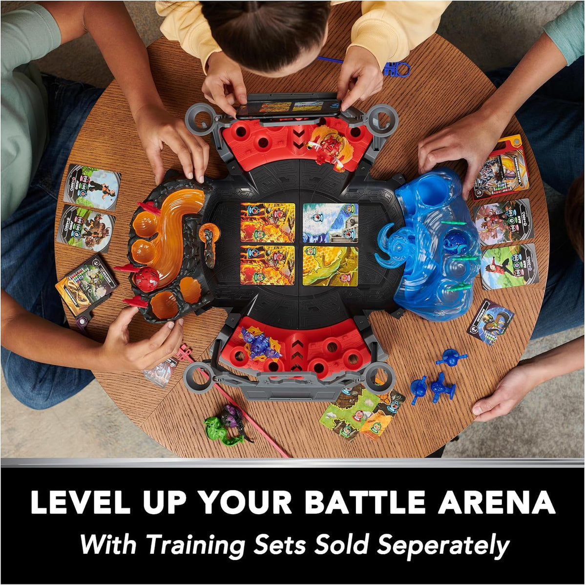 Bakugan Battle Arena Playset with Exclusive Special Attack Dragonoid - Customizable Battle Stadium