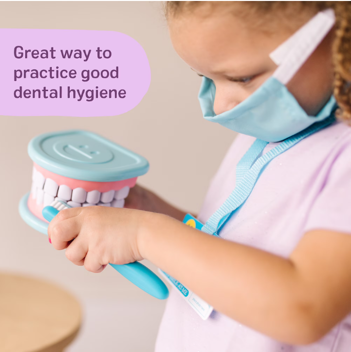 Dentist Kit Pretend Play Set with Teeth & Dental Accessories – 25-Piece Kids Doctor Dental Playset for Imaginative Role Play & Learning Fun