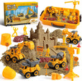 Construction Set Beach Building Castle Kit with 2.2lbs Play Sand – Kids Sandbox Construction Toys