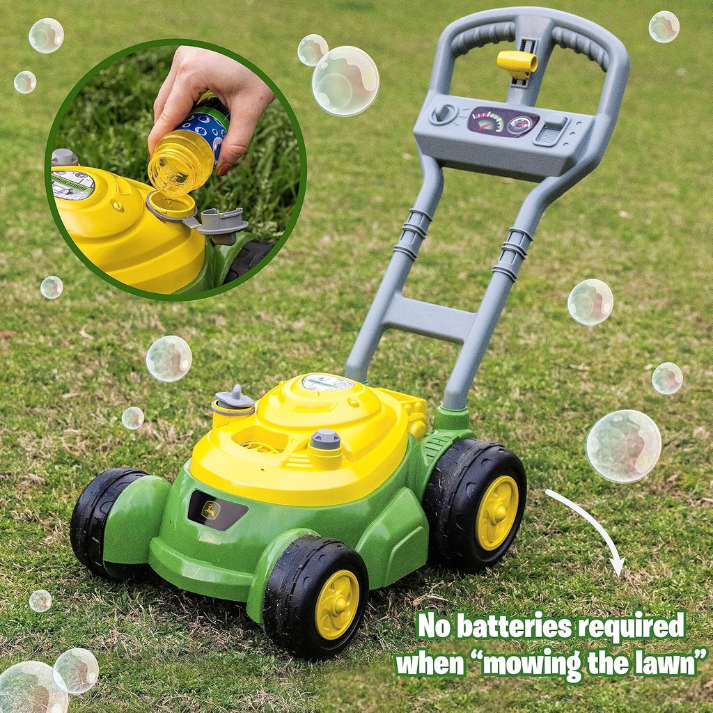 Bubble Lawn Mower for Toddlers – Push Toy with Bubble Blower Machine for Outdoor Garden Play, Role Play & Summer Fun for Kids
