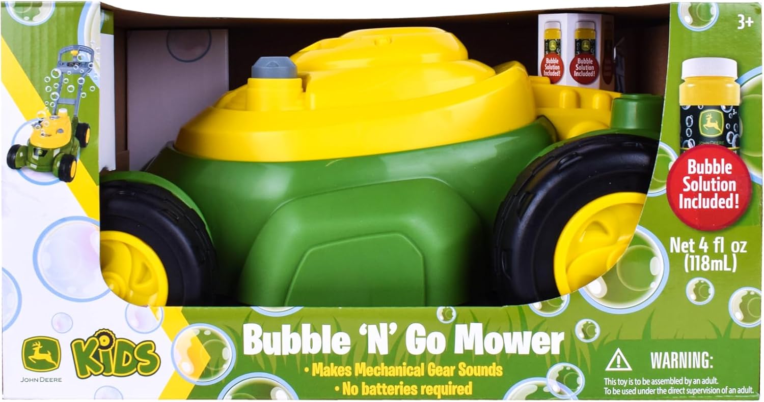 Bubble Lawn Mower for Toddlers – Push Toy with Bubble Blower Machine for Outdoor Garden Play, Role Play & Summer Fun for Kids
