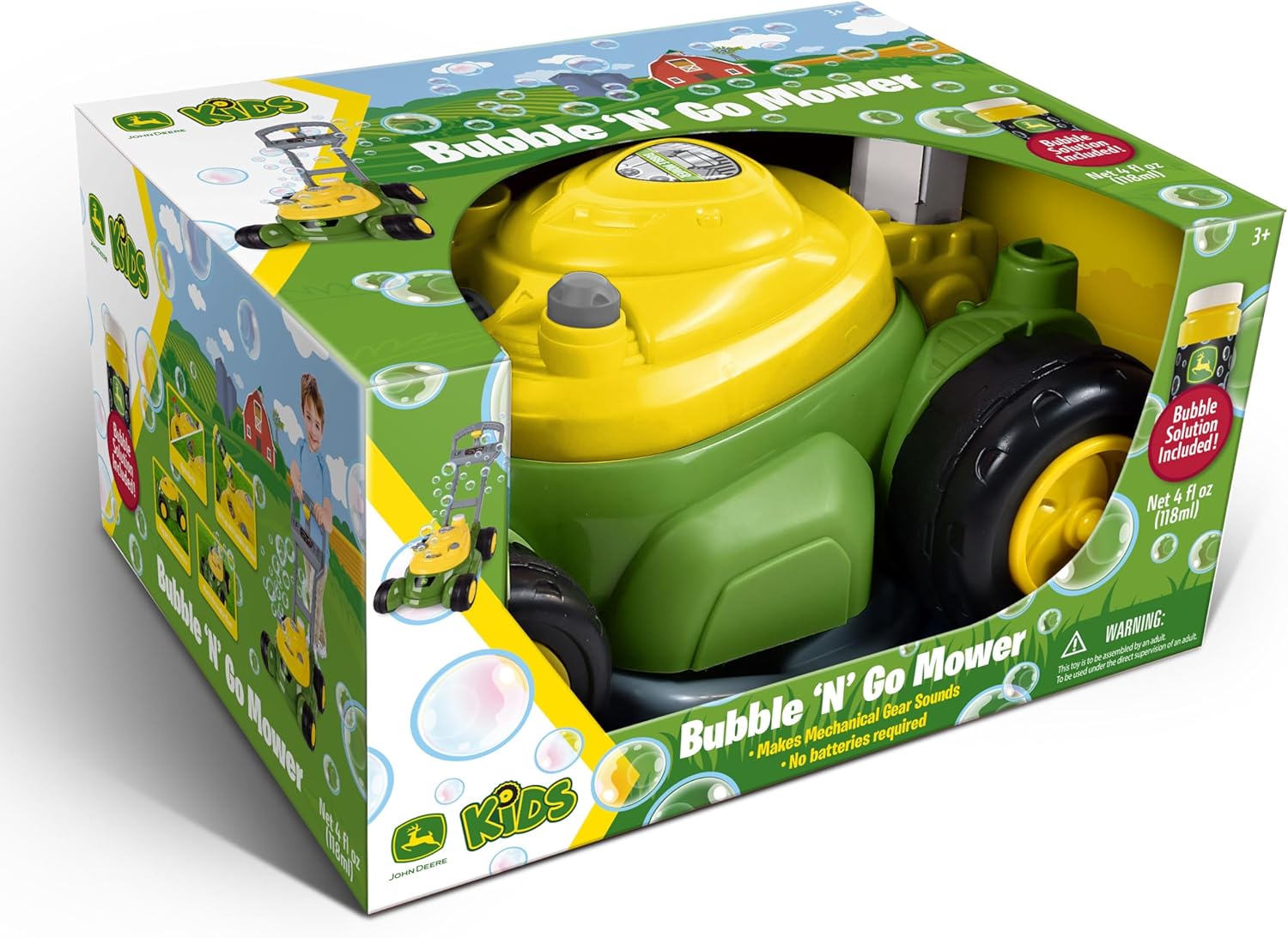 Bubble Lawn Mower for Toddlers – Push Toy with Bubble Blower Machine for Outdoor Garden Play, Role Play & Summer Fun for Kids