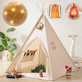 Teepee Tent for Kids with Star Lights – Indoor & Outdoor Kids Play Tent with LED Fairy Lights for Reading, Imaginative Play & Cozy Hideaway Fun