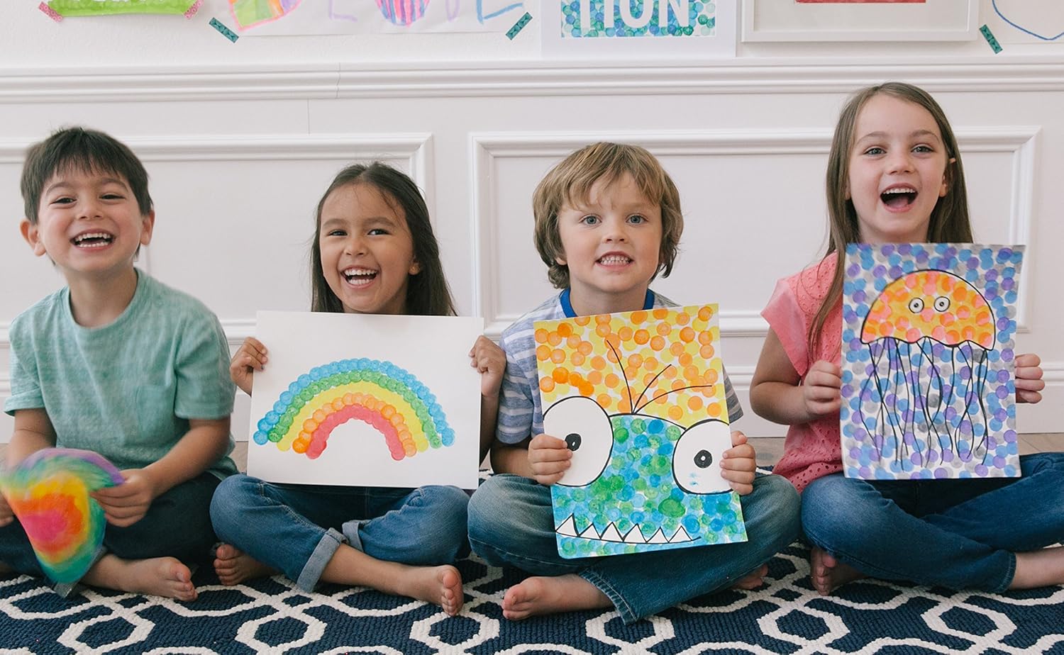 Do A Dot Art! Markers 6-Pack Rainbow Washable Paint Markers – Mess-Free Dot Painting Art Set for Kids Creativity, Learning & Fun