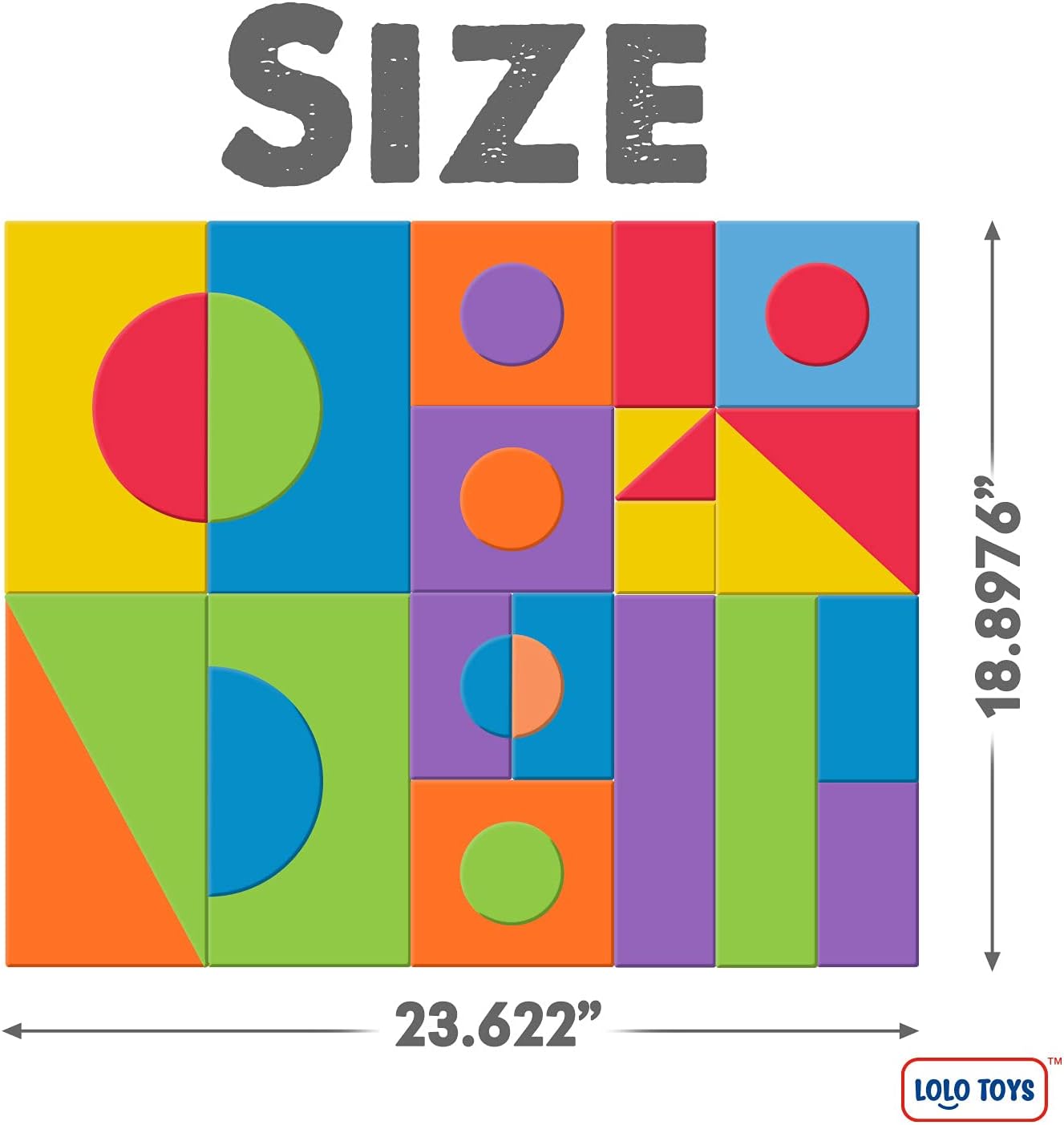 Large Building Foam Blocks for Toddlers – 30-Piece Giant Jumbo Soft Building Blocks Set for Creative Construction, STEM Learning & Motor Skills Development
