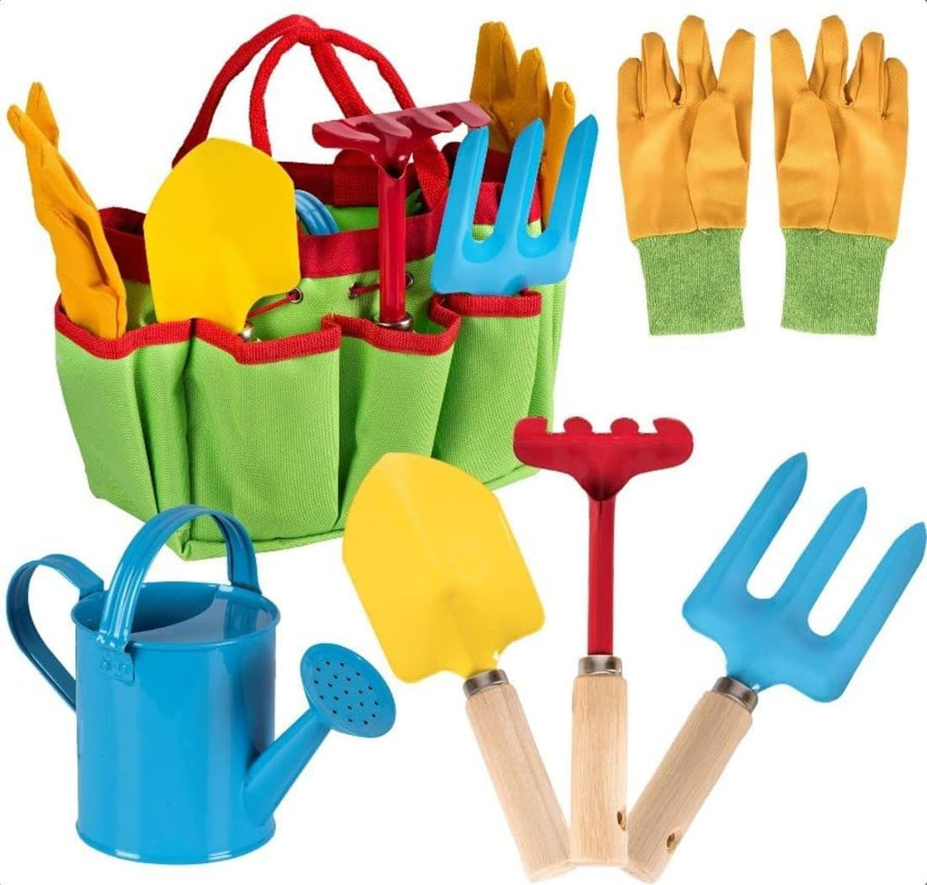 Little Gardener Tool Set with Garden Tools Bag for Kids – Outdoor Gardening Toys Set for Imaginative Play, Learning & Hands-On Nature Exploration