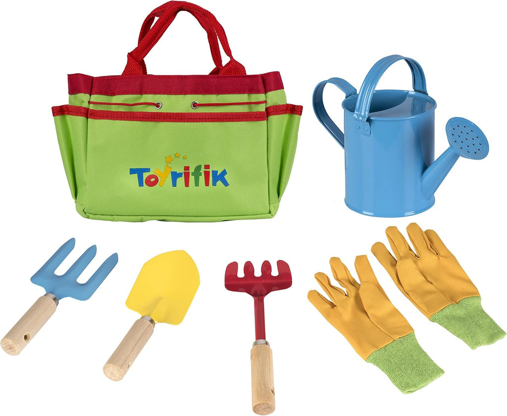 Little Gardener Tool Set with Garden Tools Bag for Kids – Outdoor Gardening Toys Set for Imaginative Play, Learning & Hands-On Nature Exploration