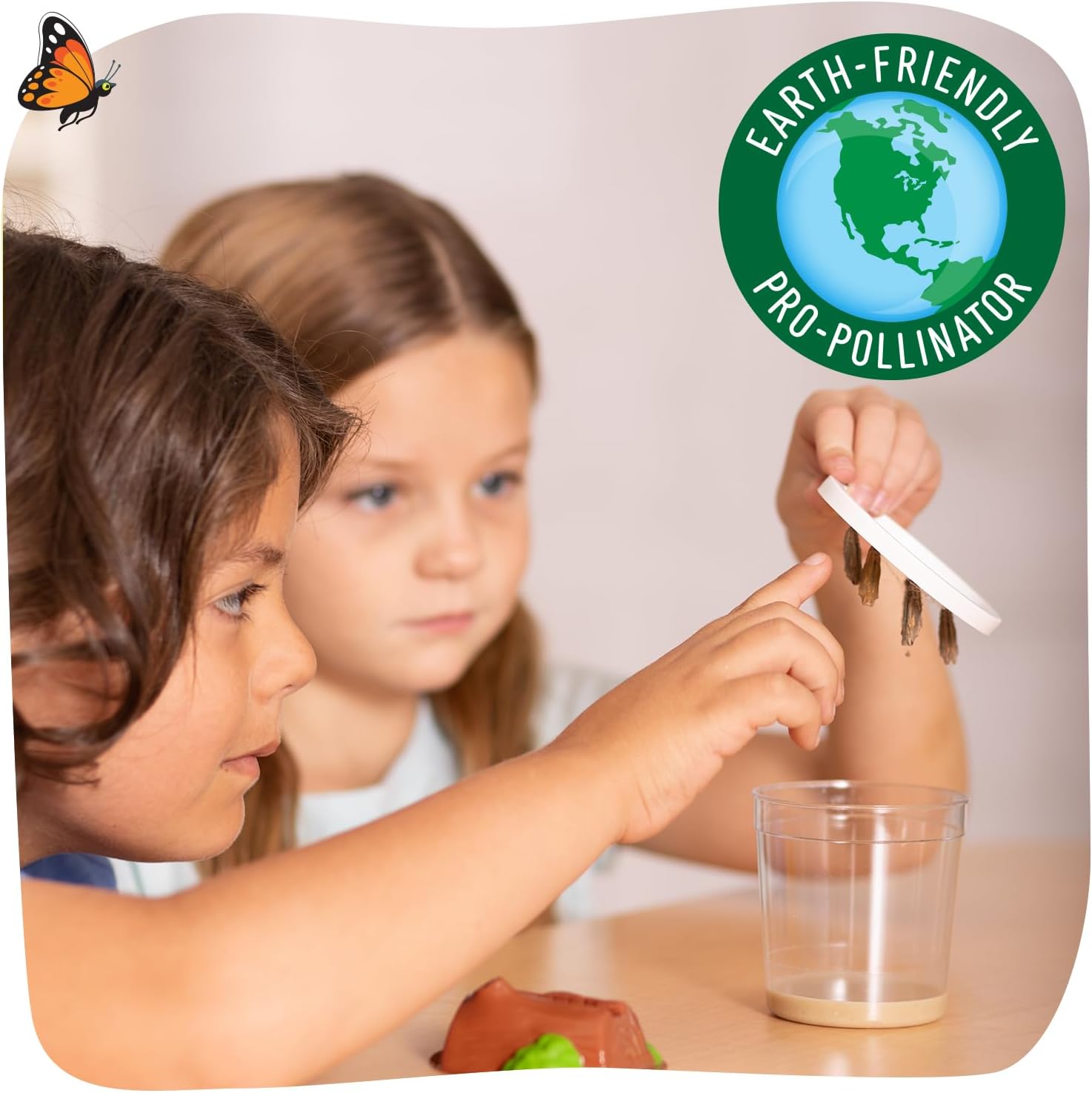 Raise and Release Butterfly Garden Kit – Live Butterfly Growing STEM Educational Set for Kids Science, Nature Learning & Outdoor Exploration