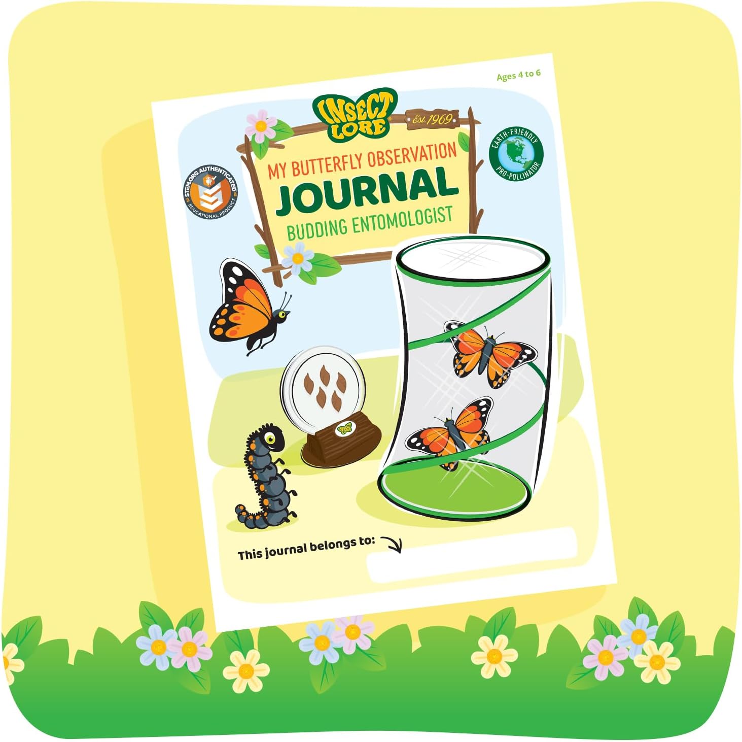 Raise and Release Butterfly Garden Kit – Live Butterfly Growing STEM Educational Set for Kids Science, Nature Learning & Outdoor Exploration